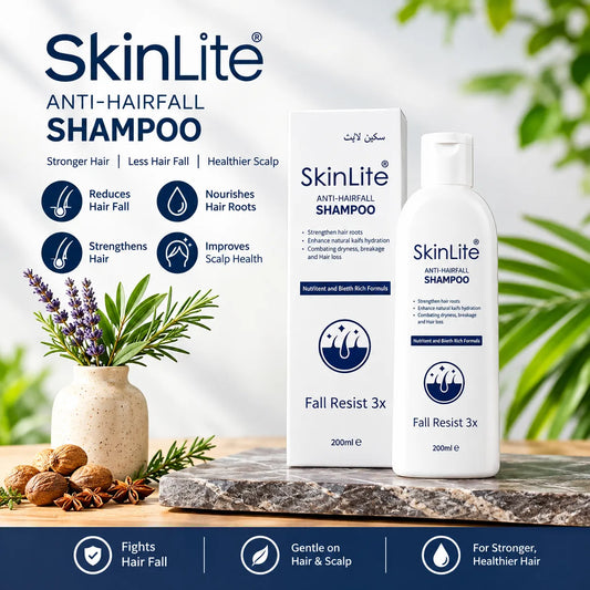 SkinLite Anti-Hairfall Shampoo 200ml | Biotin & Nutrient-Rich Formula | Strengthens Roots & Reduces Hair Loss